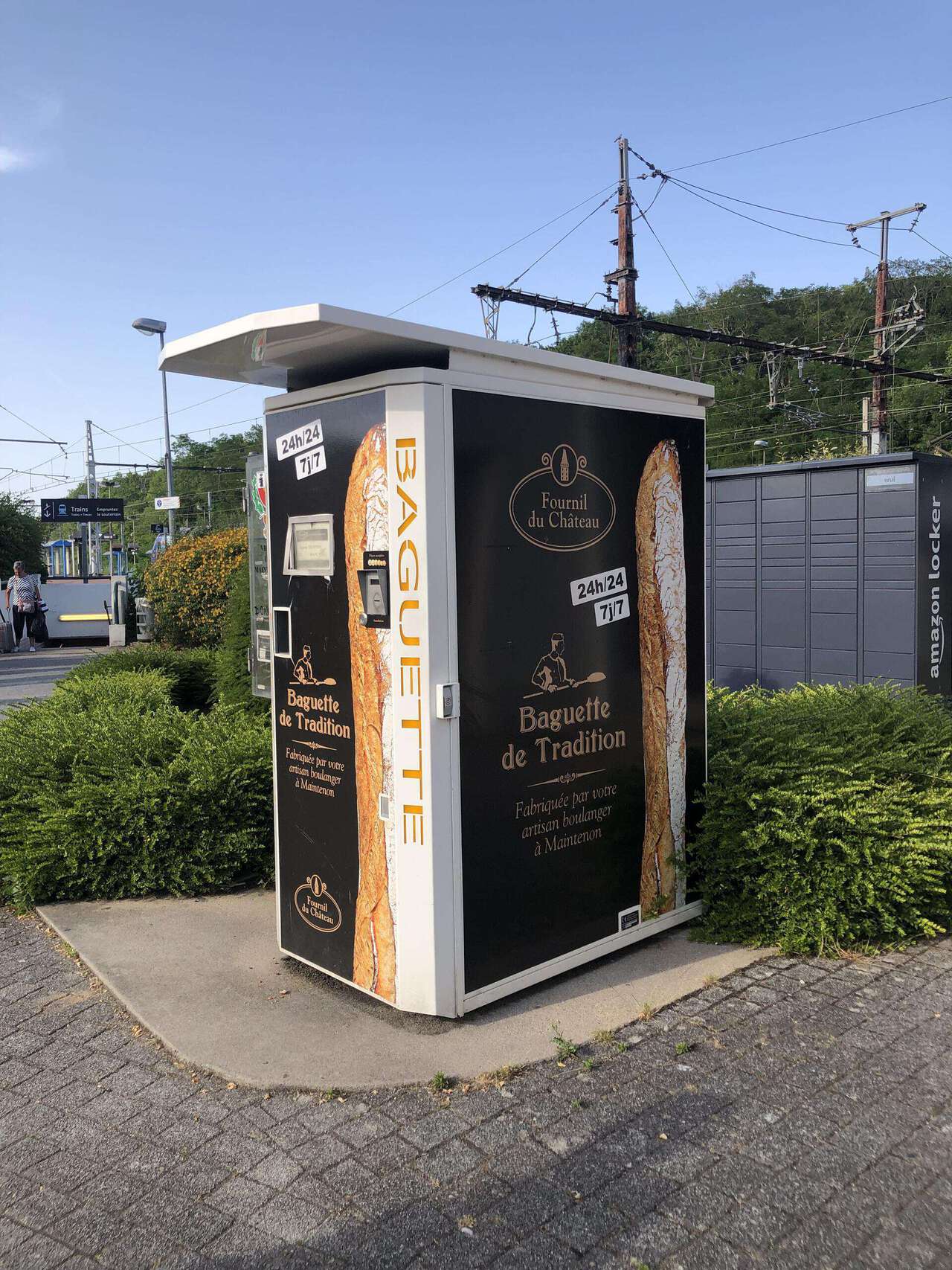 In Paris you can find a baguette vending machine. Oh-la-la.