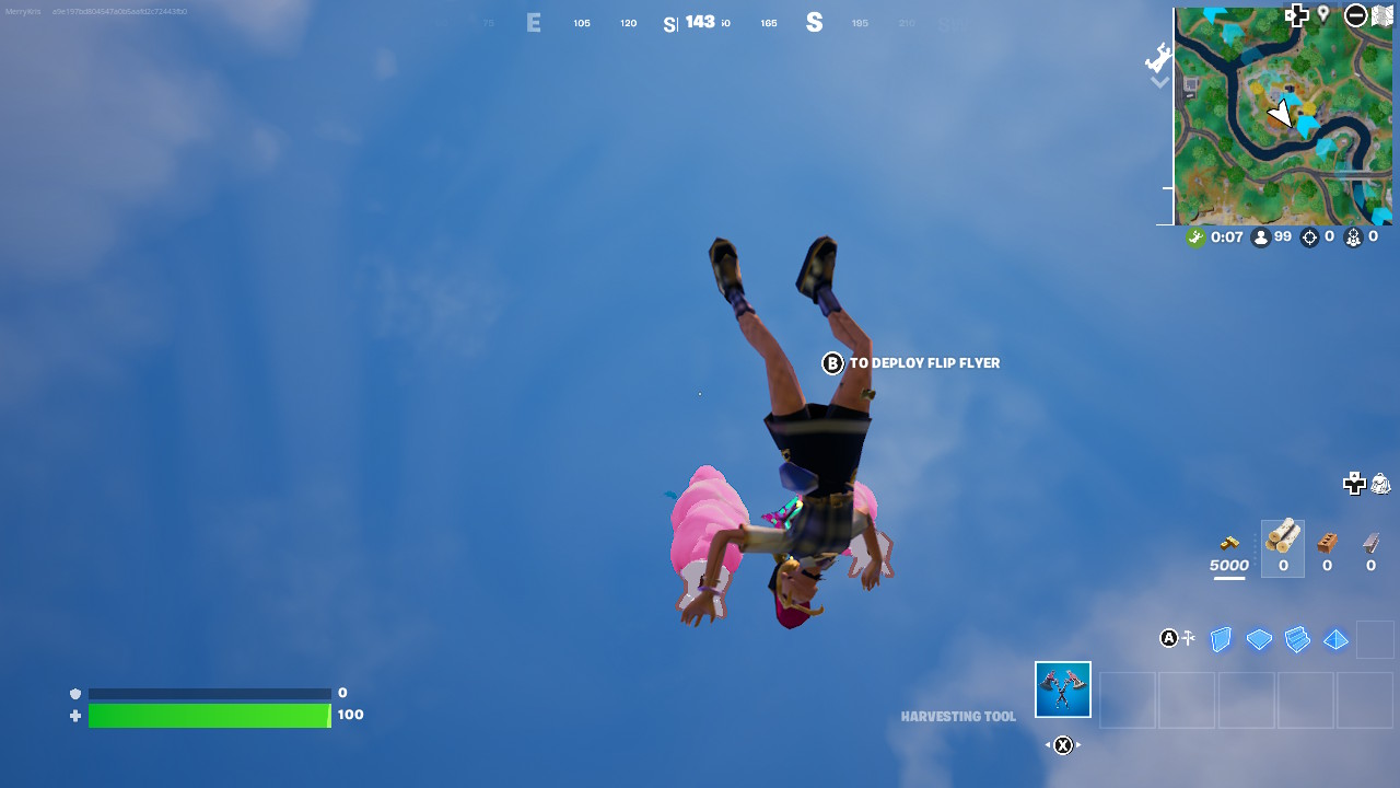 Screenshot of Fortnite gameplay