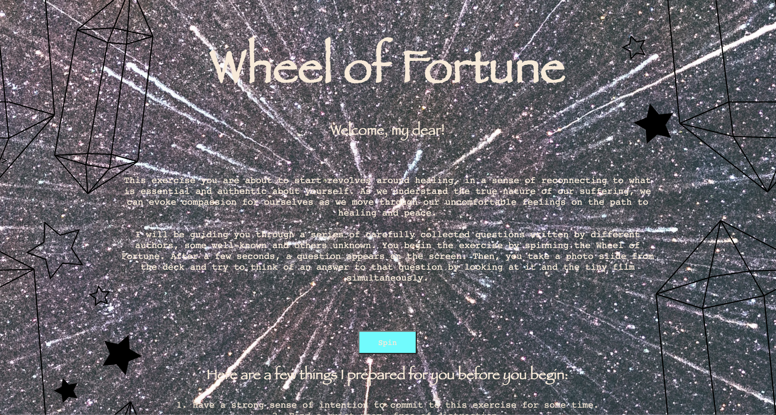 Wheel website, work in progress