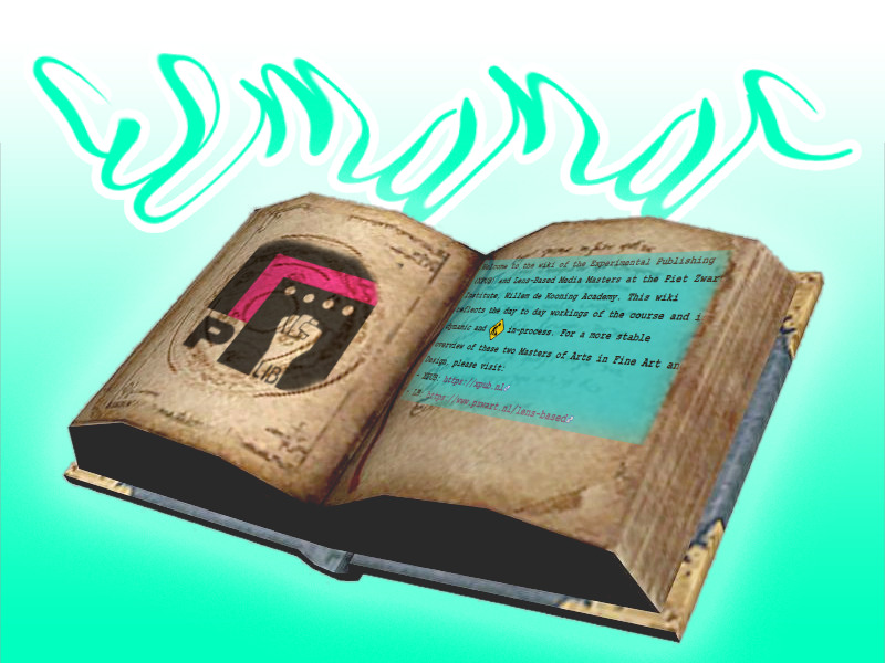 cover with ancient 3d book and the pzi wiki logo and homepage